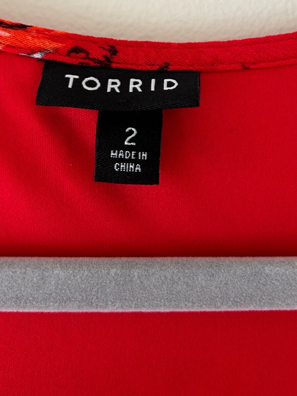 NWOT torrid Red Floral Crochet-Trim Midi Dress - Picture 6 of 13